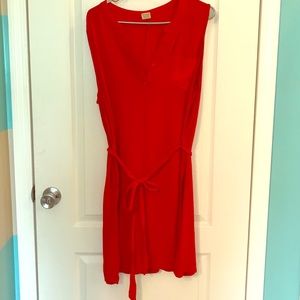 Gorgeous red dress with belt!